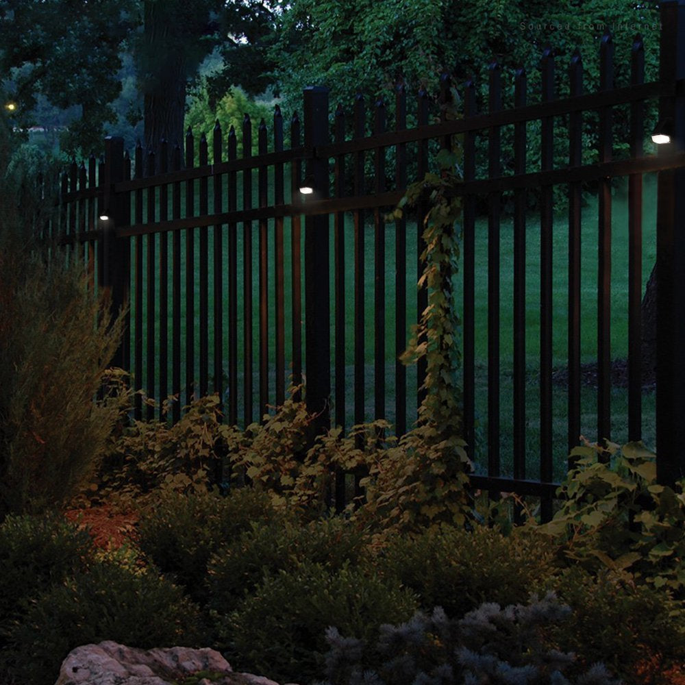 Skorter | 6 Pack Dusk-To-Dawn LED Solar Garden Lighting for Path, 4000K Cool White, Black