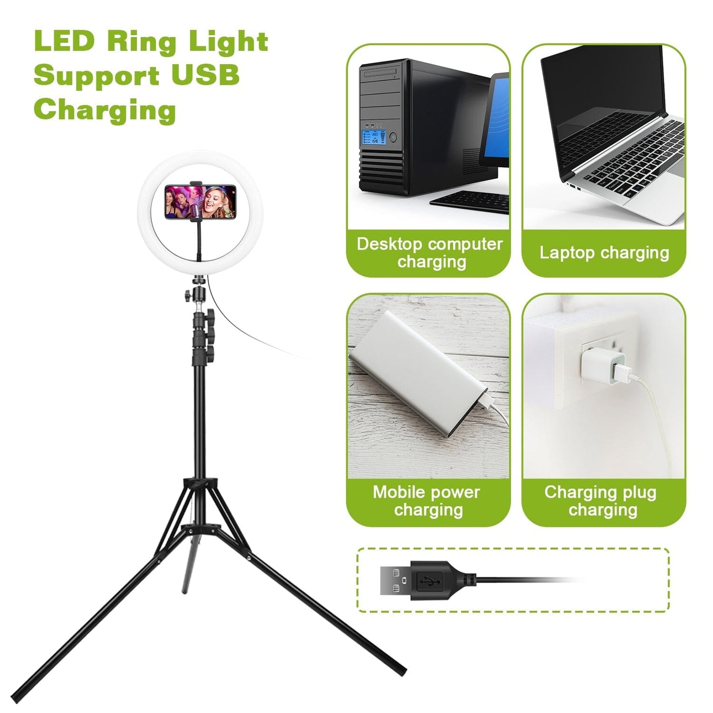 Skorter | 10in 120 LED Self-lighting Ring Light
