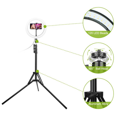 Skorter | 10in 120 LED Self-lighting Ring Light