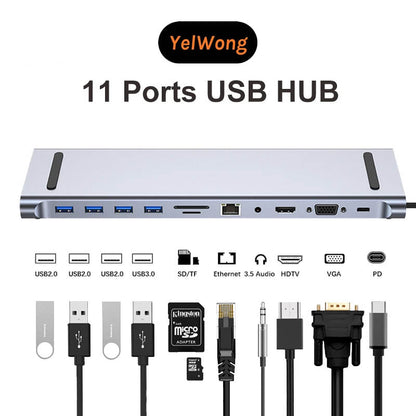 Skorter | 11-in-1 Dock USB C Hub