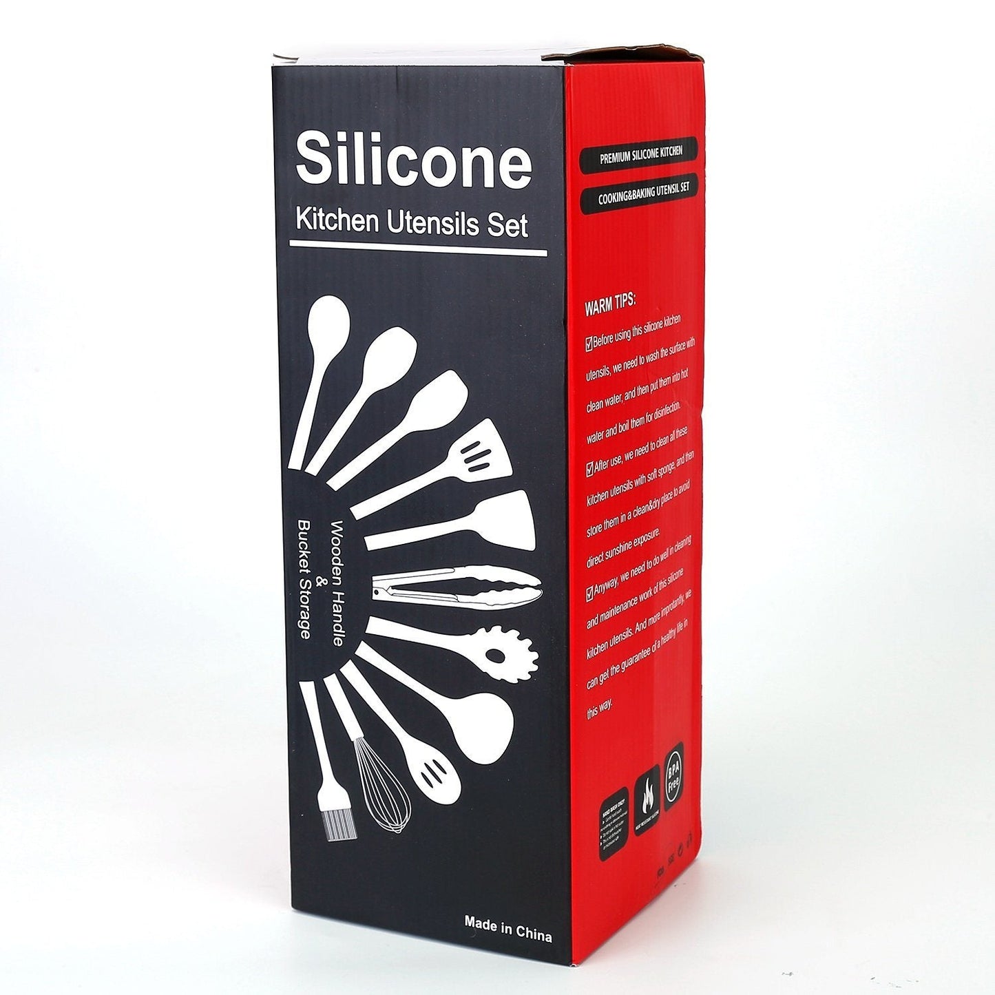 Skorter | 11-Pieces: Silicone Kitchen Utensils Set