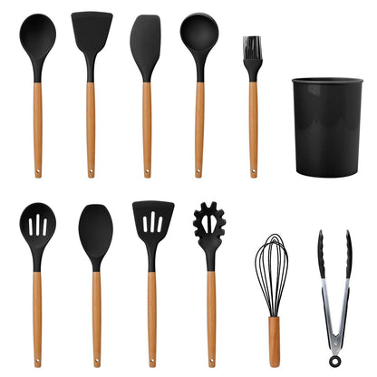 Skorter | 11-Pieces: Silicone Kitchen Utensils Set