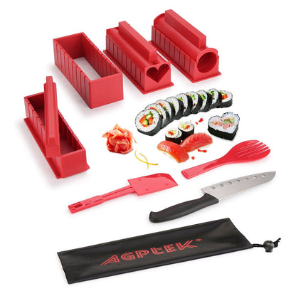 Skorter | 11-piece: Sushi Maker Set Sushi Rolls with high-quality Sushi Knife