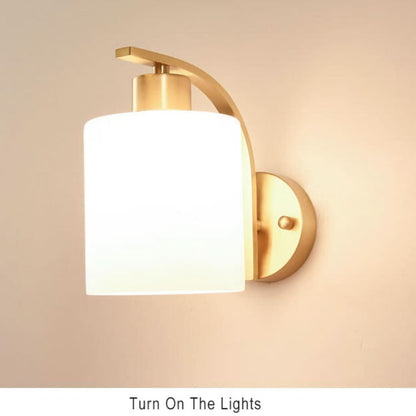 Skorter | Lichtglow - Stylish Glass Wall Lamp With Cylinder Shape