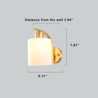 Skorter | Lichtglow - Stylish Glass Wall Lamp With Cylinder Shape