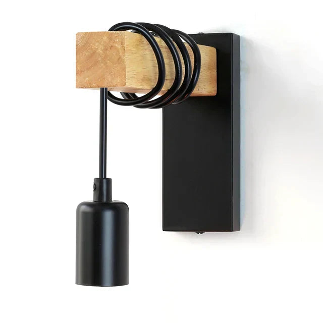 Skorter | OakMetal - Wood and Metal Wall Lamp