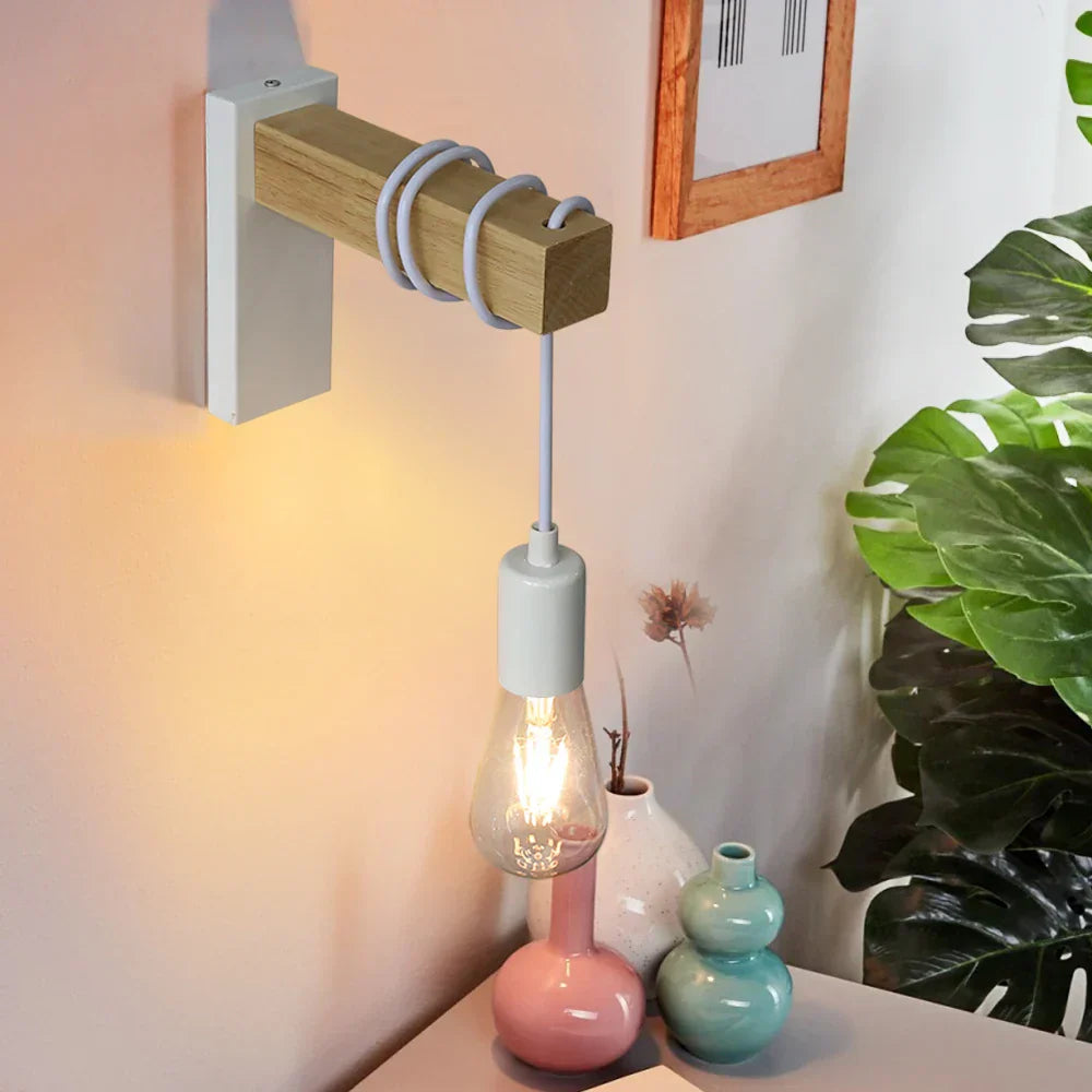 Skorter | OakMetal - Wood and Metal Wall Lamp