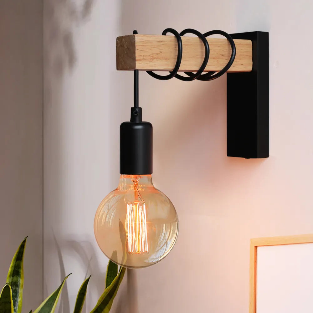 Skorter | OakMetal - Wood and Metal Wall Lamp