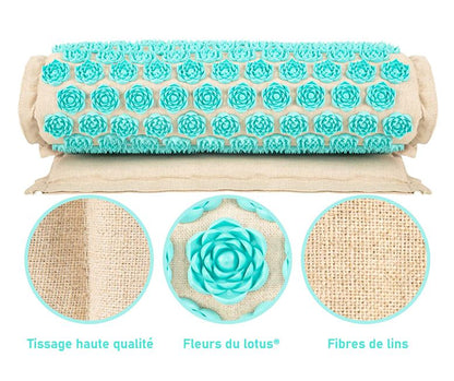 Skorter | Acupressure mat with Pillow and 5500 Pressure Points – The Florapress Relaxation Set