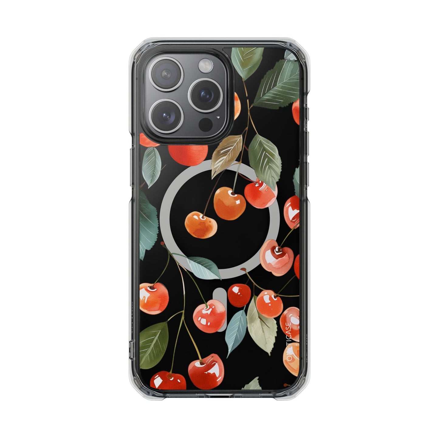 Skorter | Cherries Magnetic Clear Case for iPhone Series