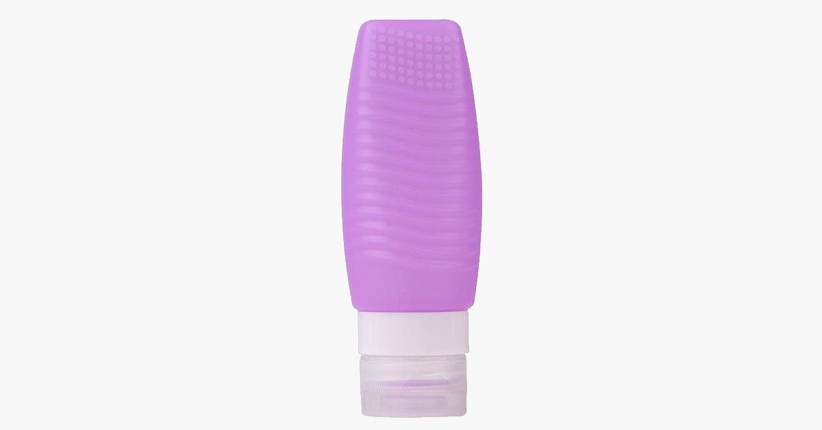 Skorter | Brush Cleaner & Travel Bottle - Made of Silicone - Refillable, 48 ml