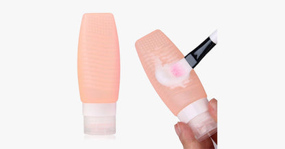 Skorter | Brush Cleaner & Travel Bottle - Made of Silicone - Refillable, 48 ml