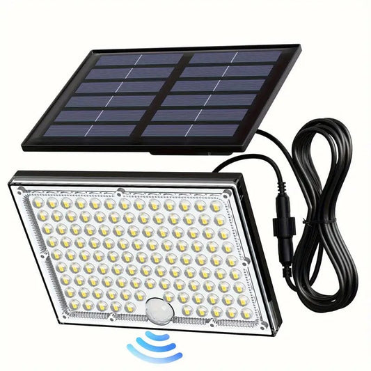 Skorter | 113 LED Cool White Floodlight Solar Motion Sensor Light