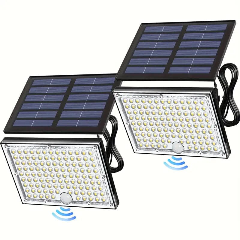 Skorter | 113 LED Cool White Floodlight Solar Motion Sensor Light