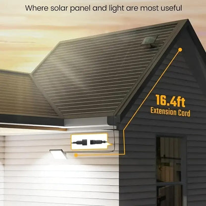Skorter | 113 LED Cool White Floodlight Solar Motion Sensor Light