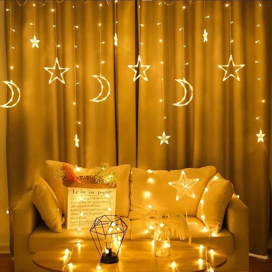 Skorter | Star Moon LED Festival Decoration Atmosphere Decoration Plastic String Lights