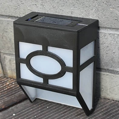 Skorter | Retro Solar Square Waterproof Outdoor LED Garden Fence Wall Lamp