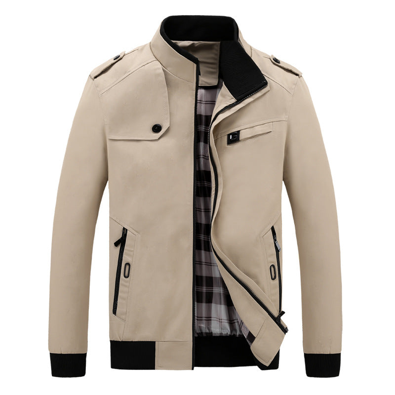 Men's stylish casual jacket in modern biker style Skorter