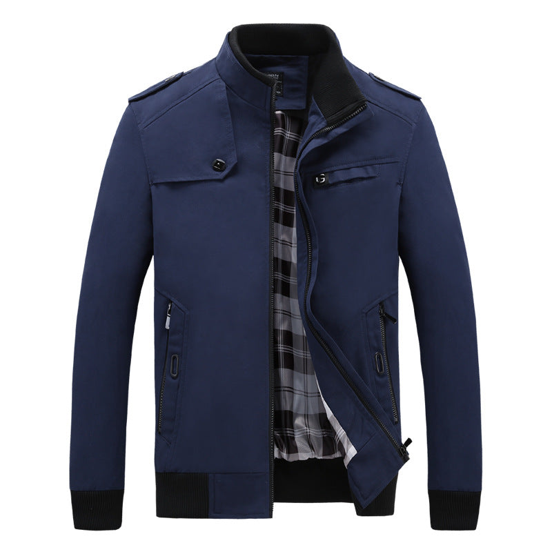 Men's stylish casual jacket in modern biker style Skorter