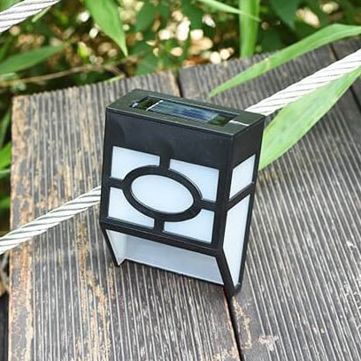 Skorter | Retro Solar Square Waterproof Outdoor LED Garden Fence Wall Lamp