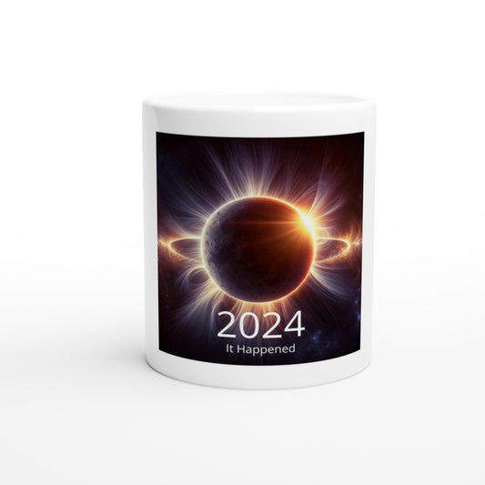 Skorter | Solar Eclipse 2024 White 11oz Ceramic Mug