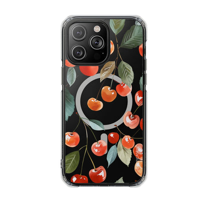 Skorter | Cherries Magnetic Clear Case for iPhone Series