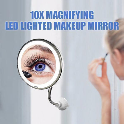 Skorter | 10x magnification LED illuminated makeup mirror