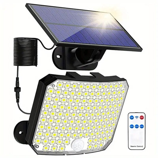 Skorter | 118 LED solar motion sensor floodlight with remote control