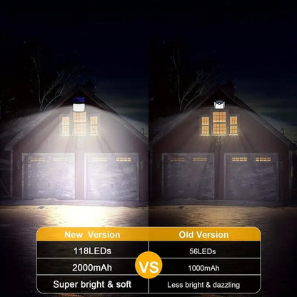 Skorter | 118 LED solar motion sensor floodlight with remote control