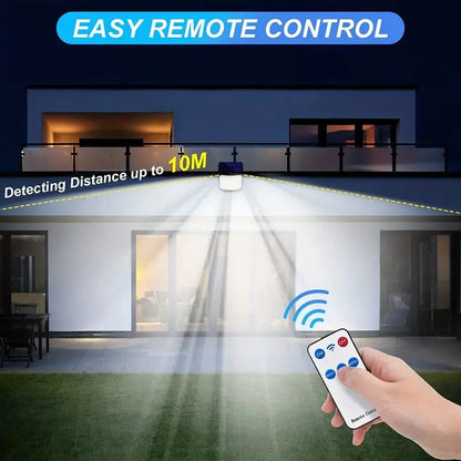 Skorter | 118 LED solar motion sensor floodlight with remote control