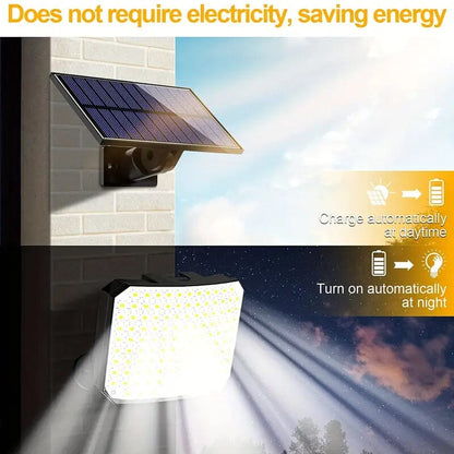 Skorter | 118 LED solar motion sensor floodlight with remote control