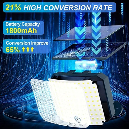 Skorter | 118 LED solar motion sensor floodlight with remote control