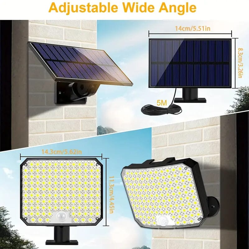 Skorter | 118 LED solar motion sensor floodlight with remote control