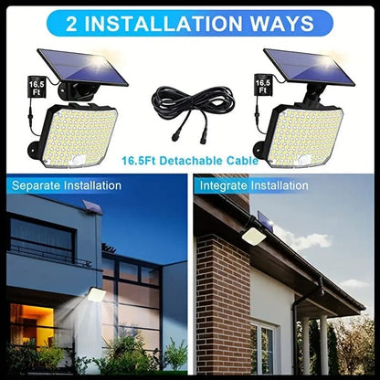 Skorter | 118 LED solar motion sensor floodlight with remote control