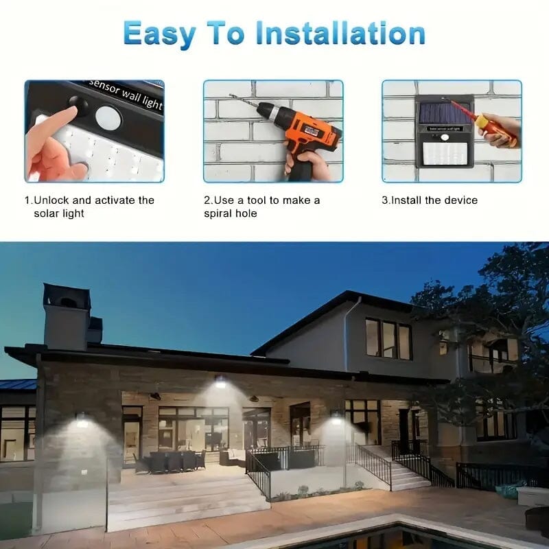 Skorter | 118 LED Ultra-Light Solar Security Outdoor Light