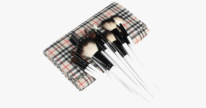 Skorter | Complete professional makeup brush set with 20 brushes and a case