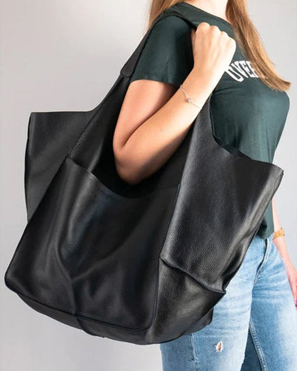 Skorter | Chic & Sustainable Leather Bag with Large Capacity - Elegant, Versatile Women's Handbag