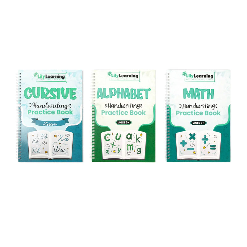 Skorter | Cursive Practice Sentence Reusable Exercise Notebooks for Children