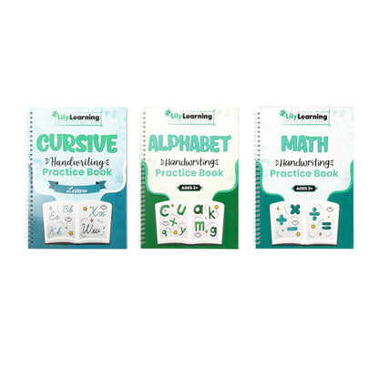 Skorter | Cursive Practice Sentence Reusable Exercise Notebooks for Children