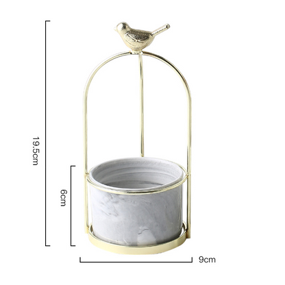Skorter | Flower plant pots with bird design for stylish decoration
