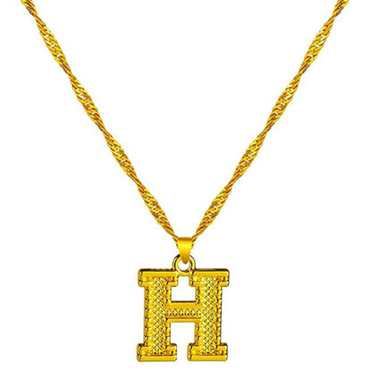 Skorter | 18K gold-plated initial letter necklace