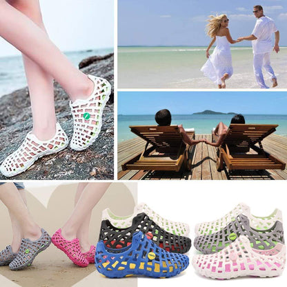 Skorter | Breathable Hollow Design Solid Flat