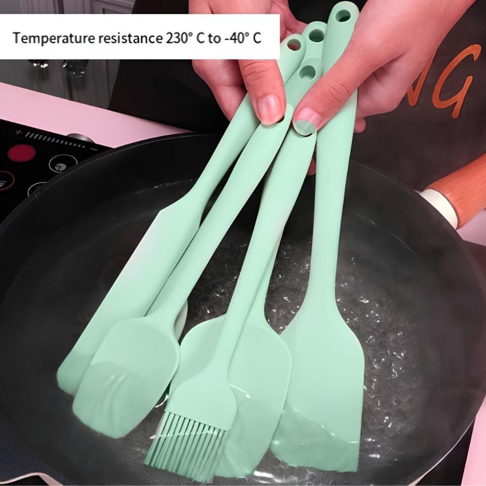 Skorter | Flexible Silicone Spatula Set | 6 Pcs Set