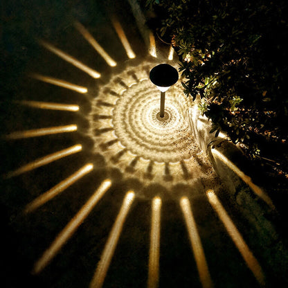 Skorter | Solar waterproof circular divergent light shadow design LED outdoor garden decorative light