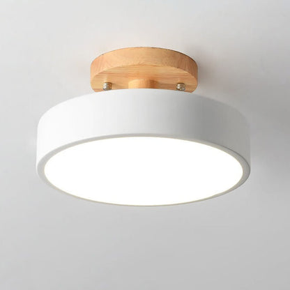 Skorter | Scandinavian round LED semi-flush mount ceiling light