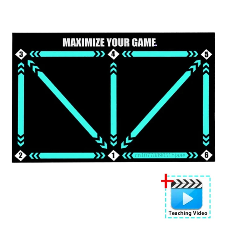 Skorter | Football Pro Training Mat | Anti-Slip, 2x2m Space & Video Program for Skill Enhancement and Home Training