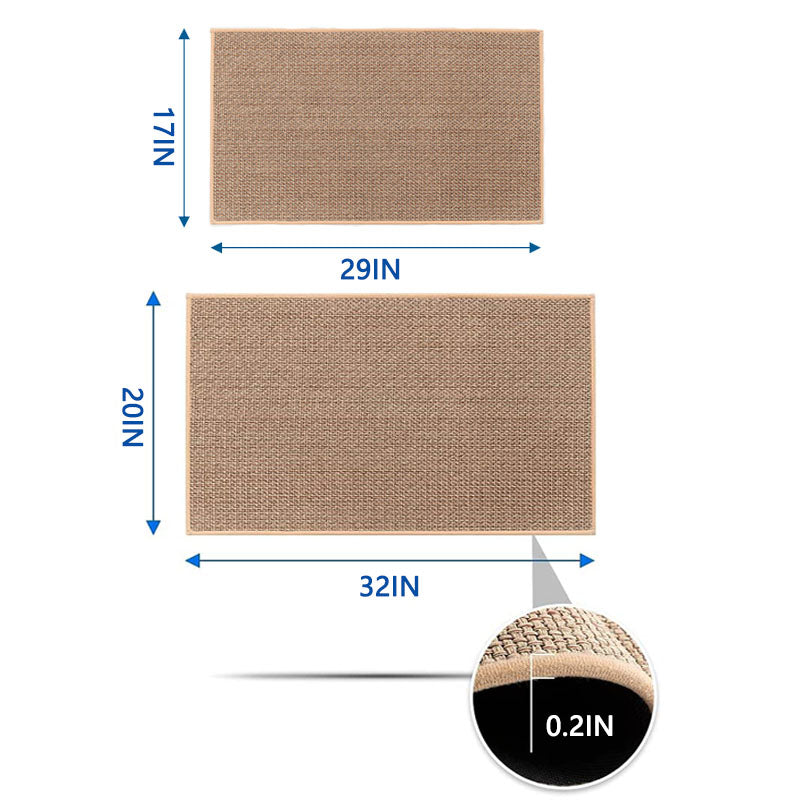 Skorter | Entrance Door Mats: Non-Slip , Washable, Natural Coir for Kitchen, Patio, & Doorway - All Sizes