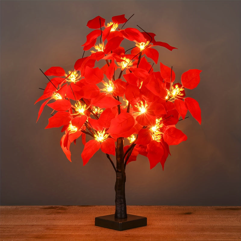 Skorter | Atmospheric Light Tree with Red Birds – Flexible LED Decoration Tree