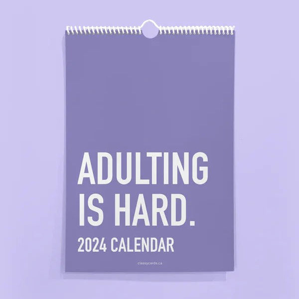 skorter | Being an Adult is Hard 2024 Wall Calendar