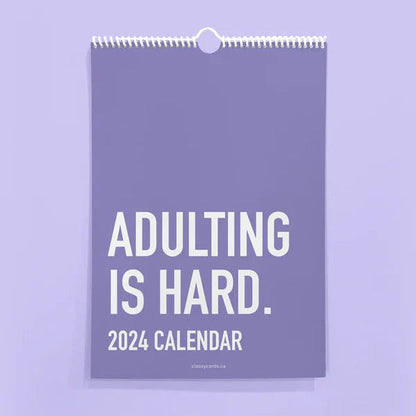 skorter | Being an Adult is Hard 2024 Wall Calendar